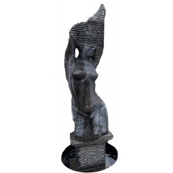 Skulptur Frau schwarz HW 3000